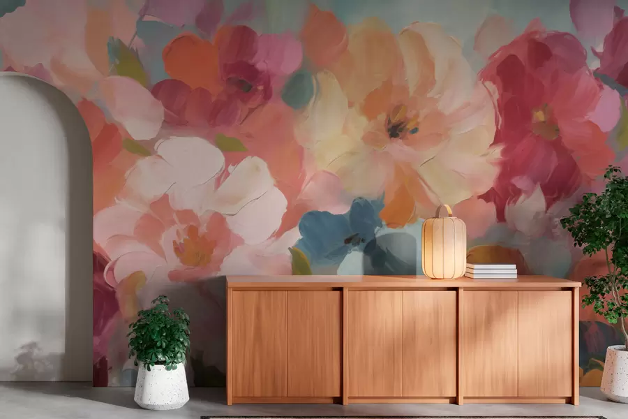 Fotobehang Grote bloemen w03747