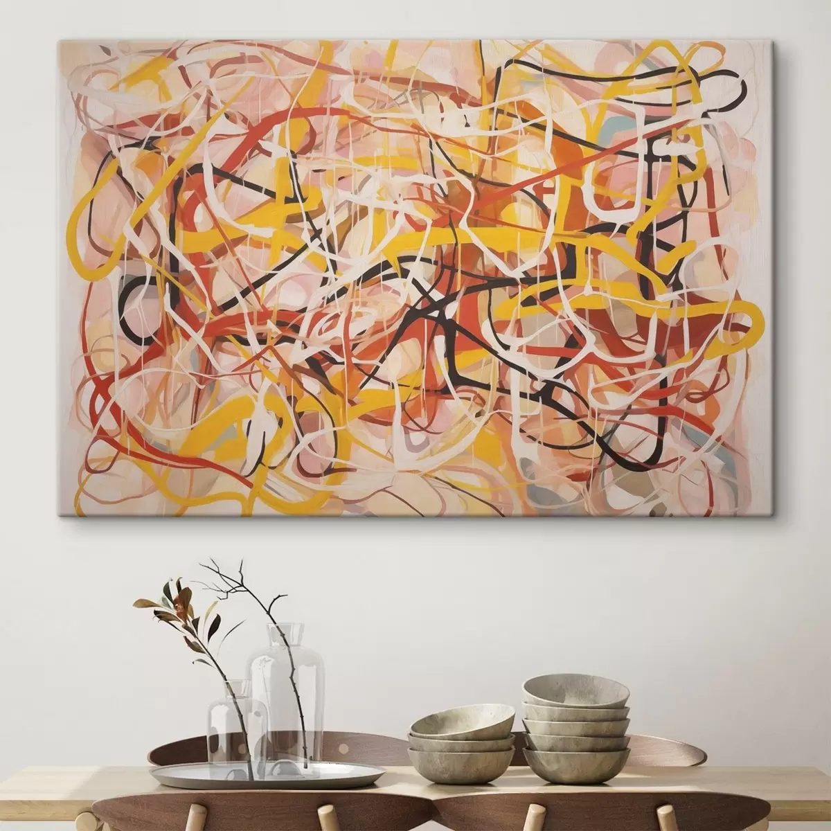  Peintures Lignes enchevêtrées s44131