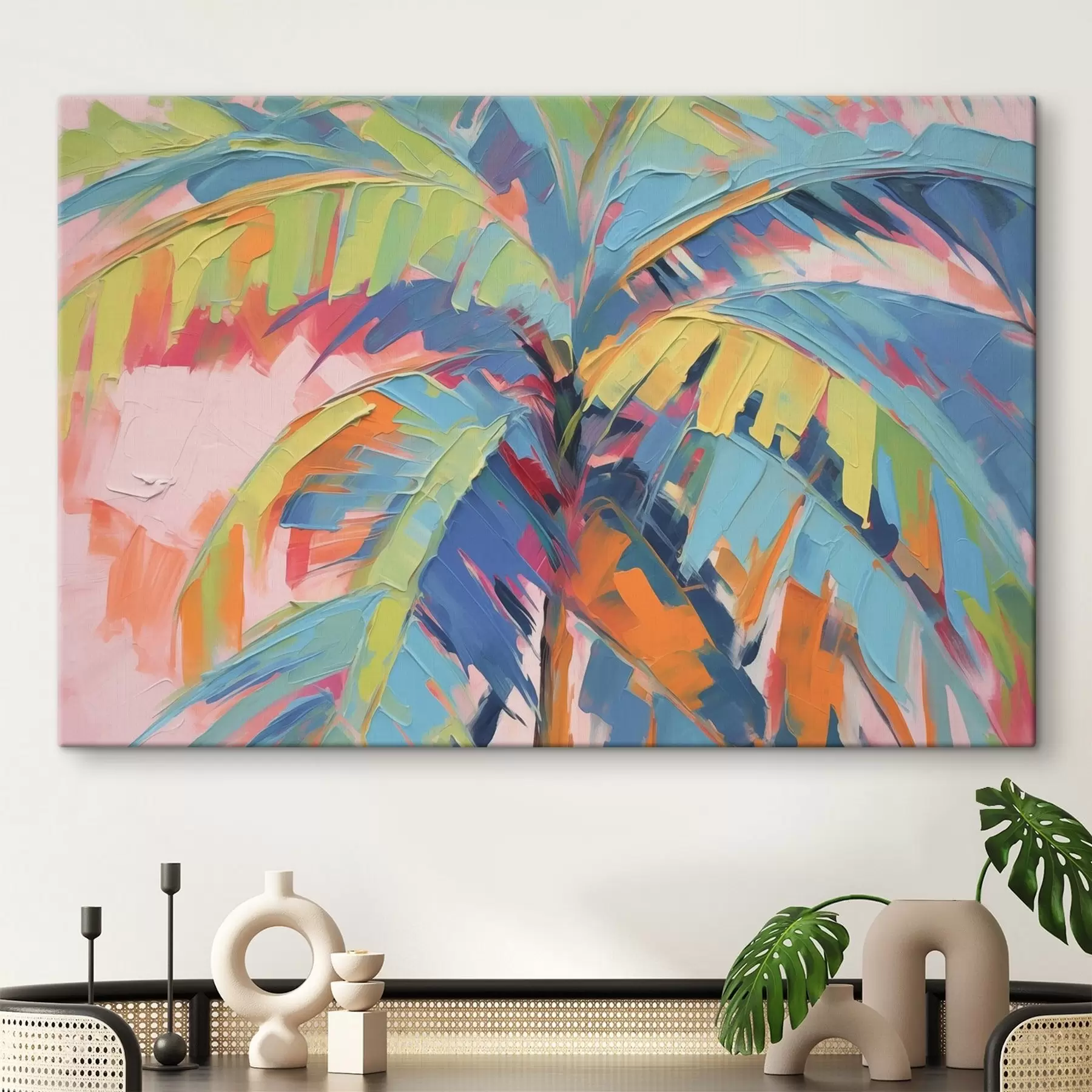 Papier peint photo Feuillage de palmier brillant s44135