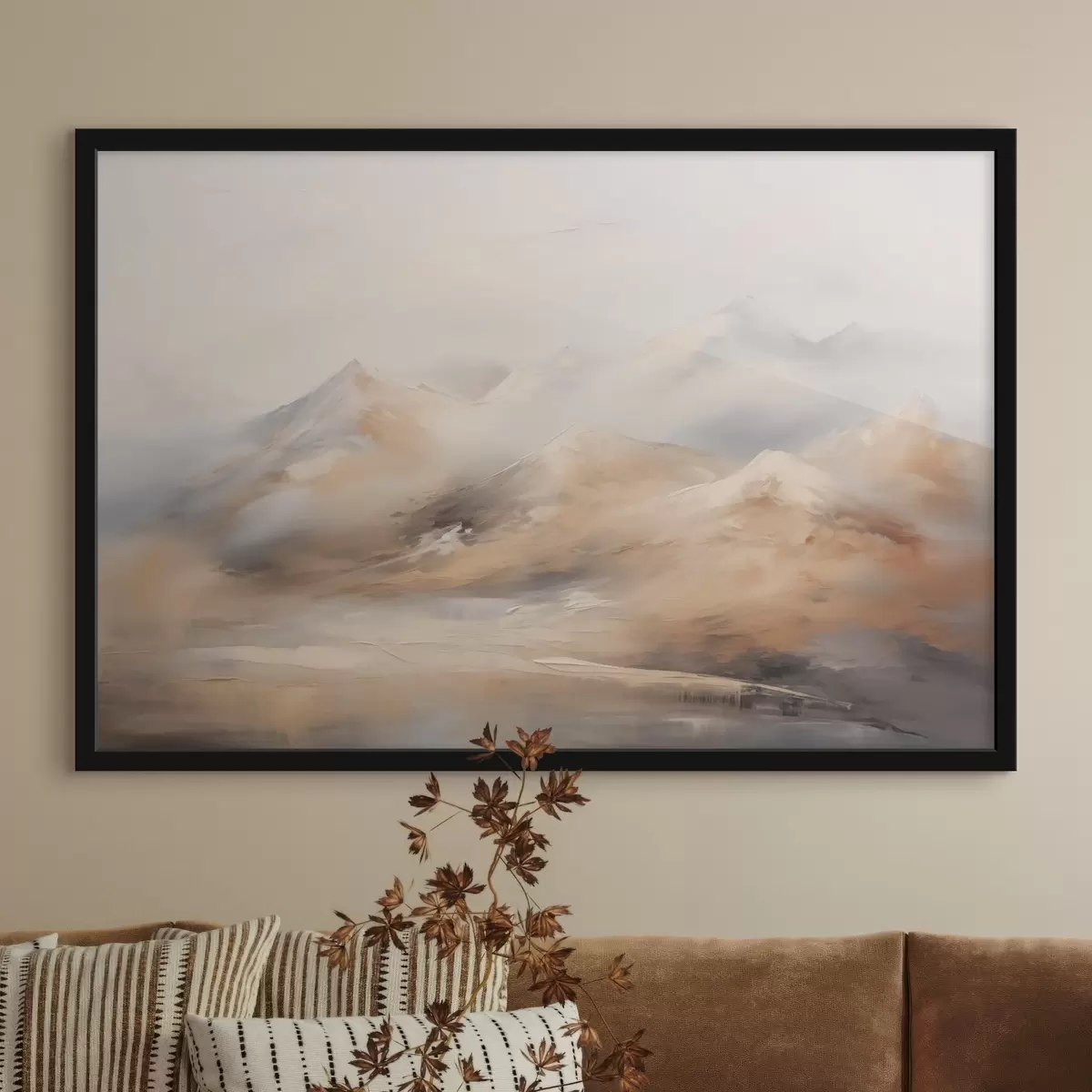 Affiche Peinture d'imitation de montagnes f44125