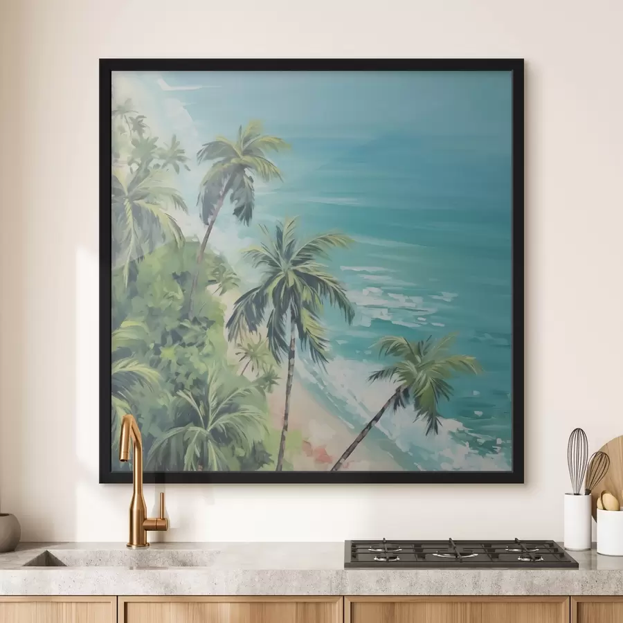 Papier peint photo Palmiers en bord de mer f44126