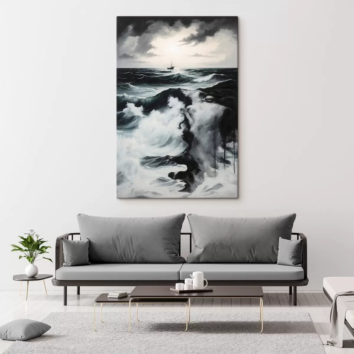  Schilderijen Stormachtige zee s44071