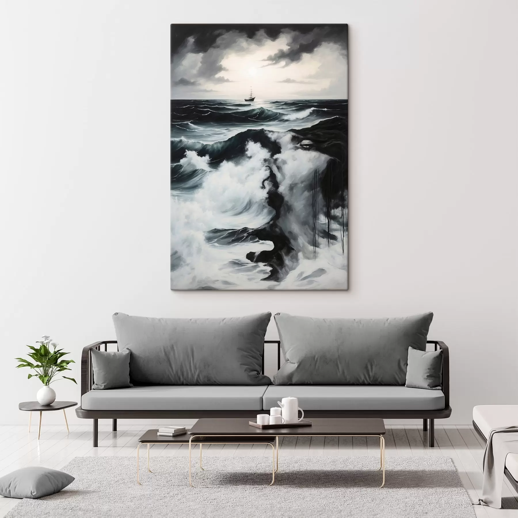  Schilderijen Stormachtige zee s44071