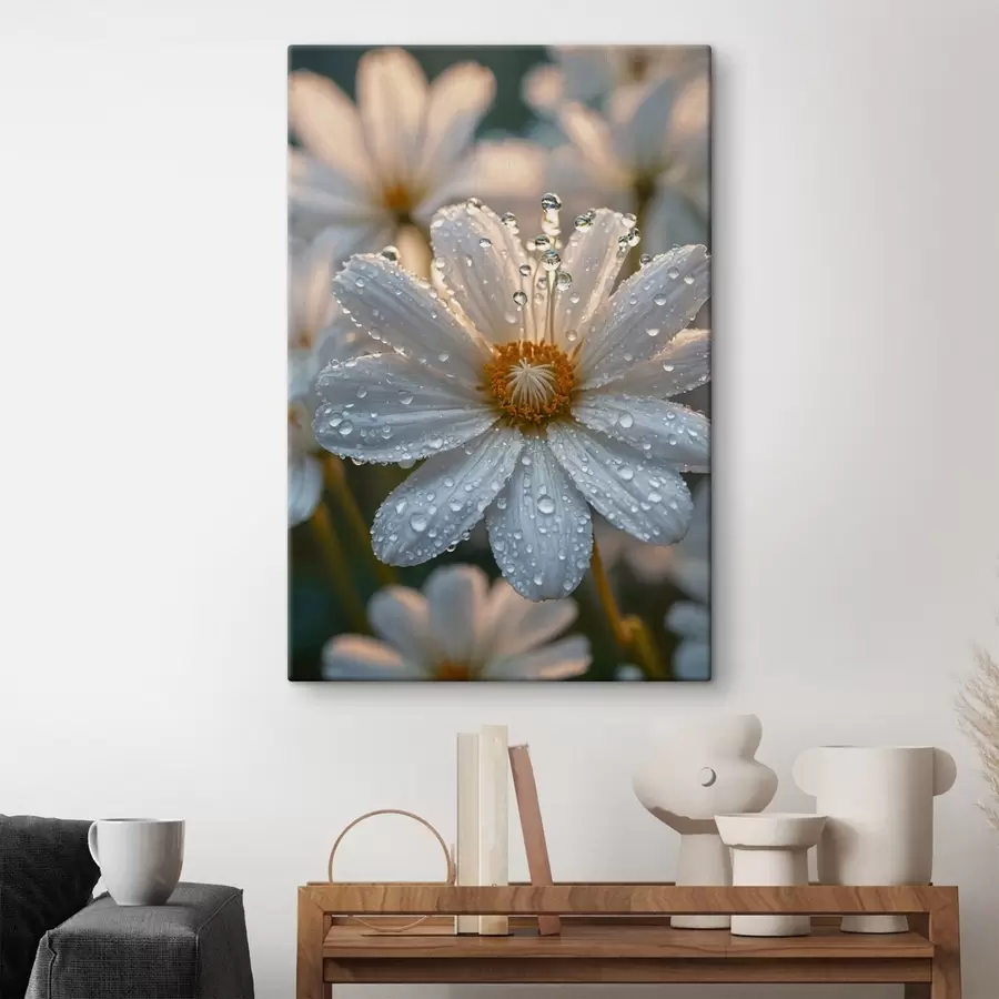  Peintures Camomille avec rosée s44101