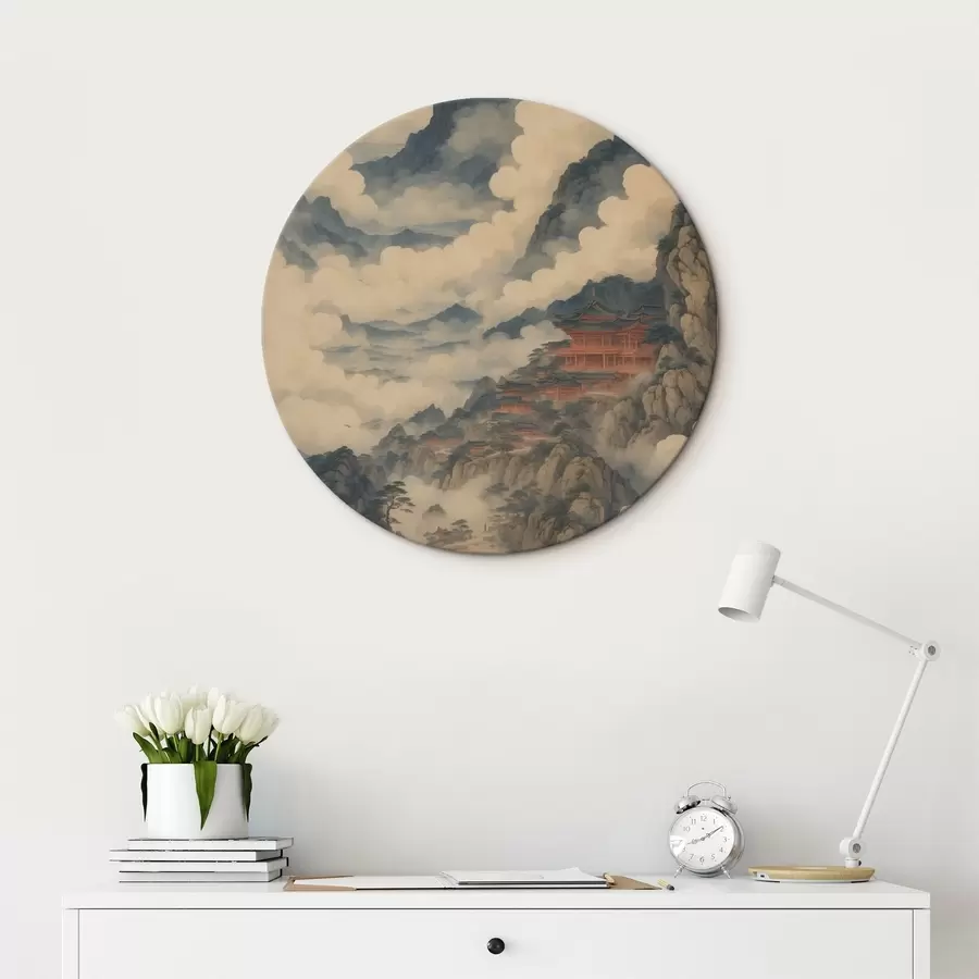  Schilderijen Chinees paleis in de bergen r44058