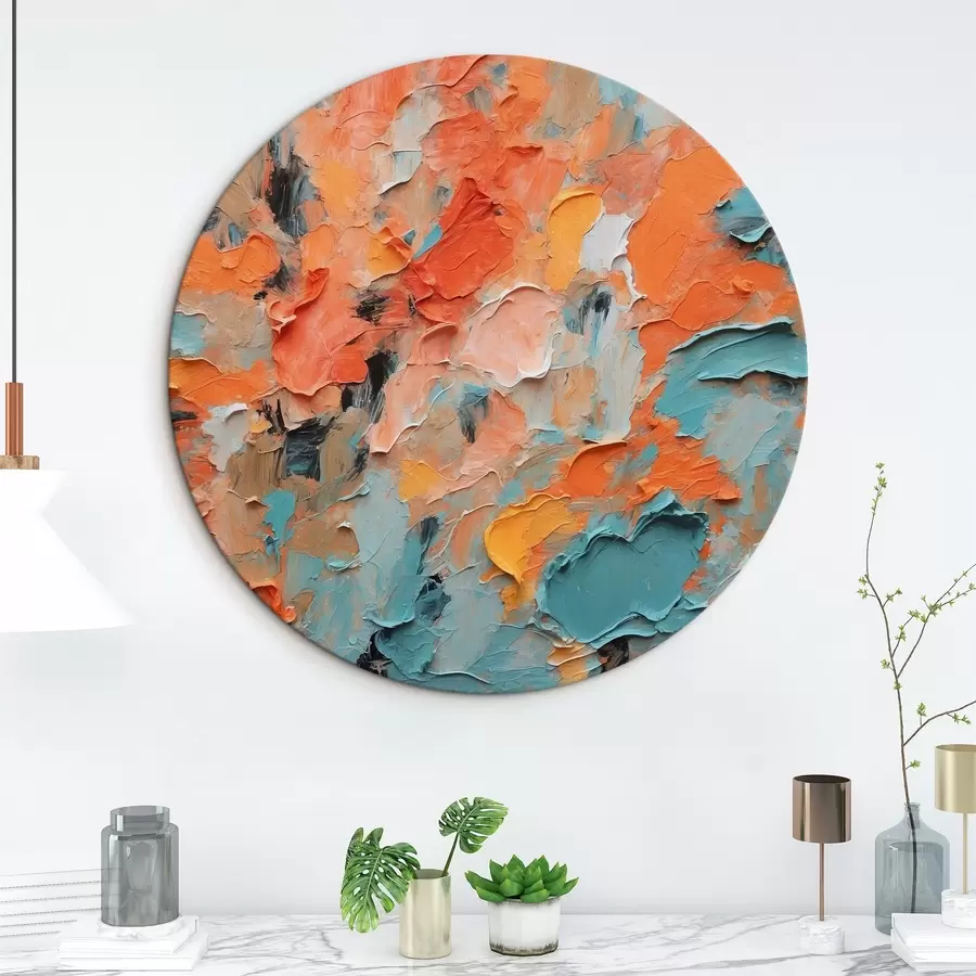  Peintures Peinture à l'huile abstraite avec différentes couleurs r44072