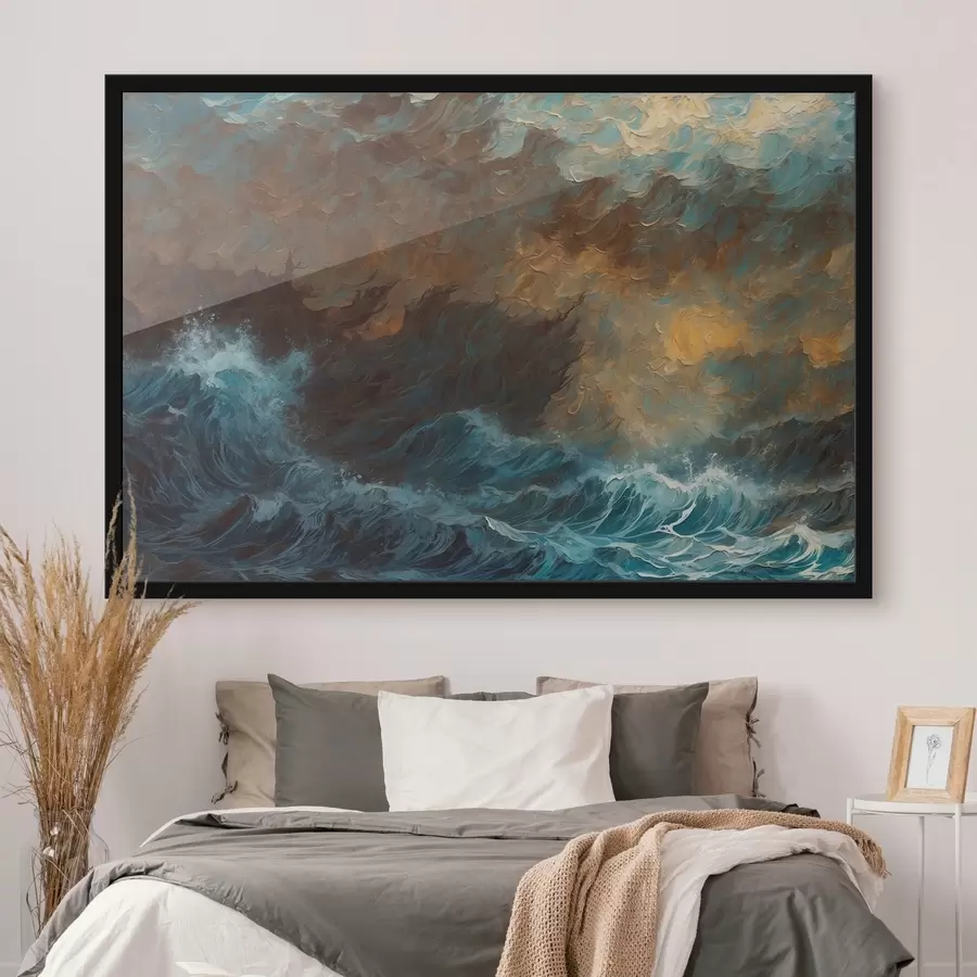 Papier peint photo Tempête de mer f44086