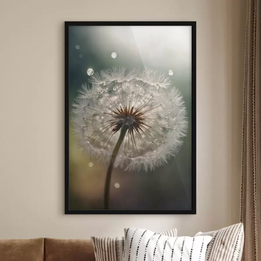  Peintures Pissenlit sur fond flou f44097