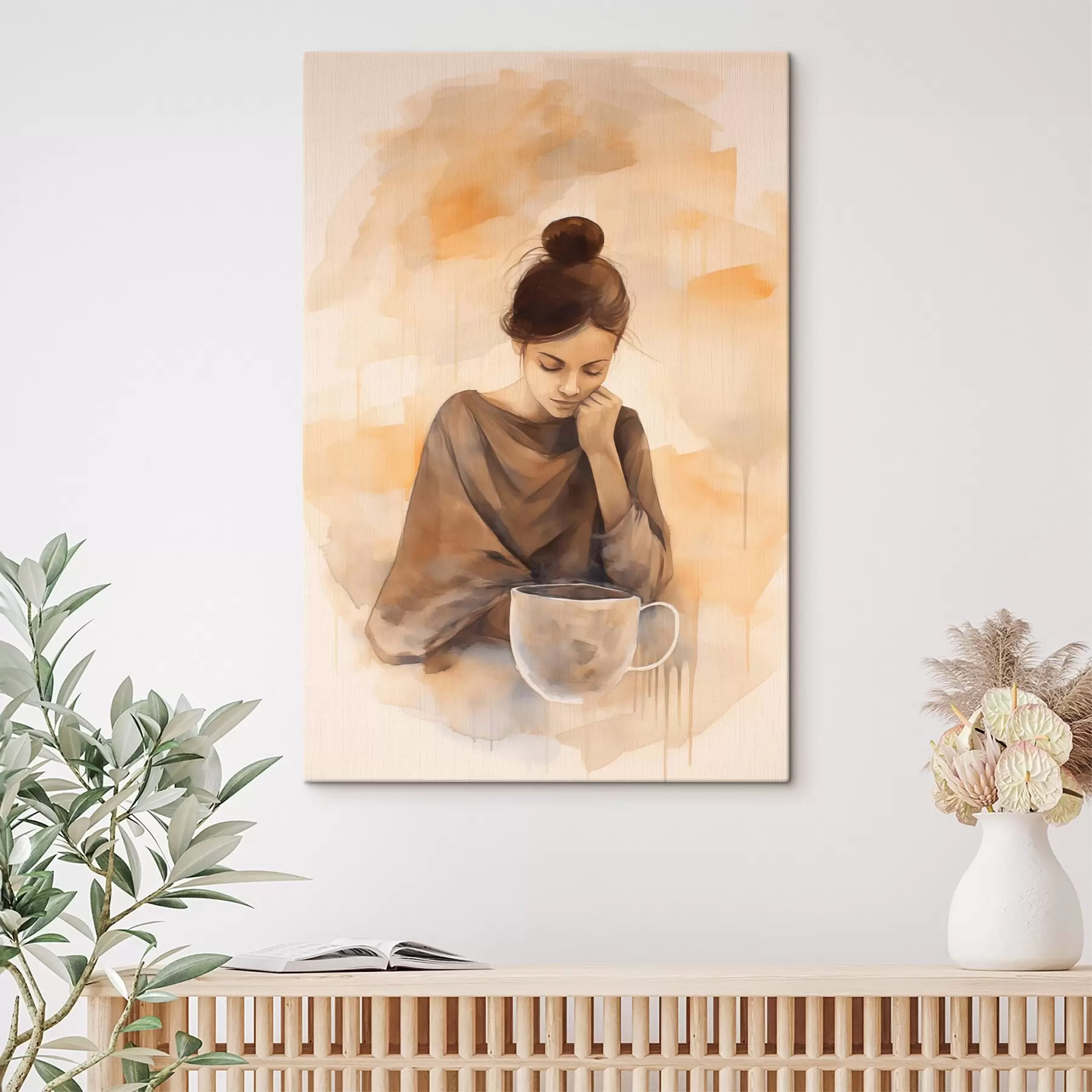  Peintures Réflexions sur le café s44158