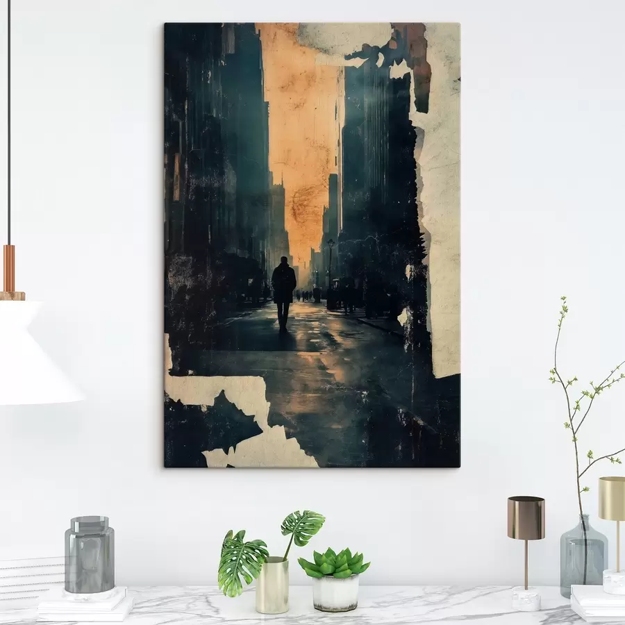  Peintures Seul dans la métropole s44180