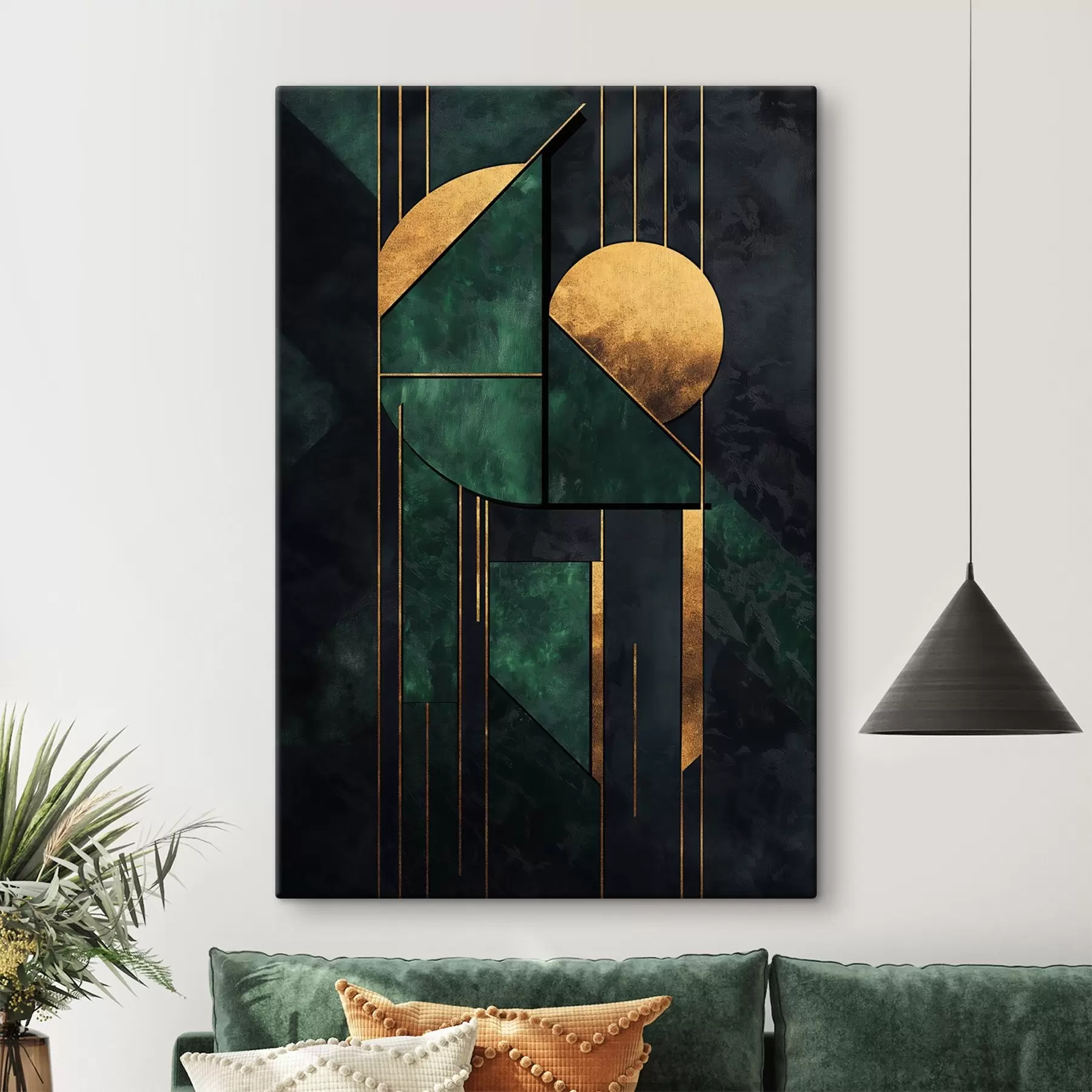  Schilderijen Symfonie van smaragd s44185