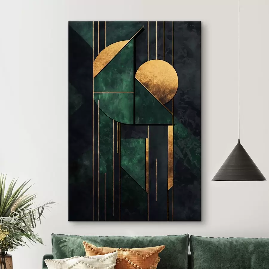  Schilderijen Symfonie van smaragd s44185