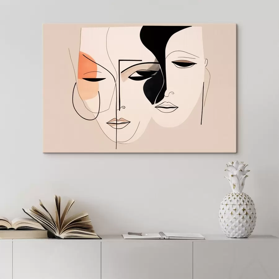  Peintures Les deux visages de l'abstraction s44198