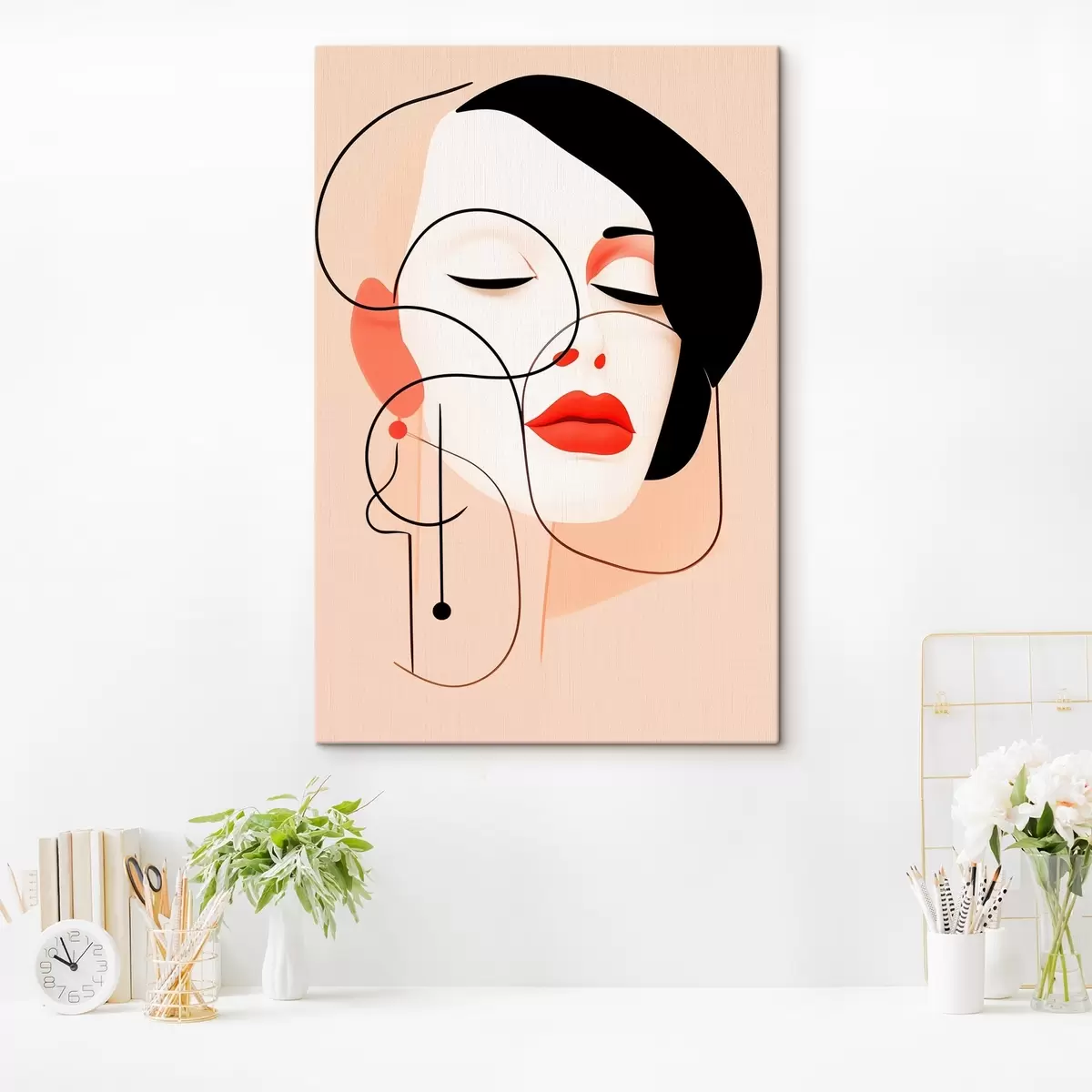  Schilderijen Elegantie van de blik s44206