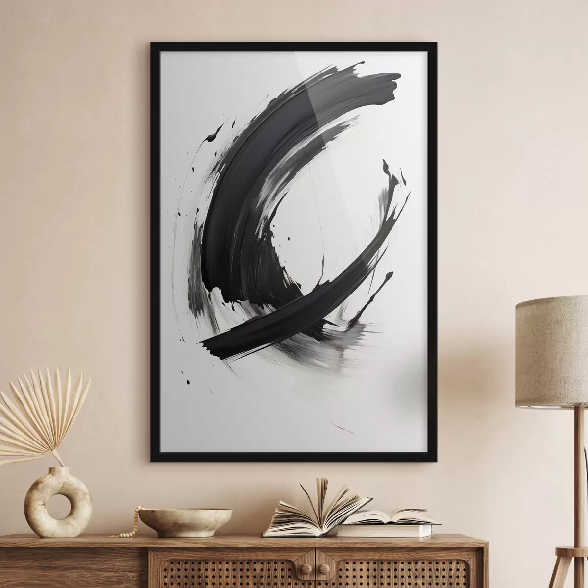 Poster Silhouet in de dans van het licht f44233