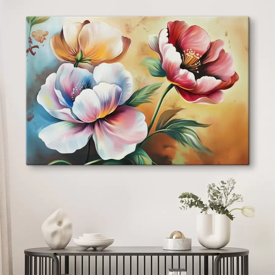  Schilderijen Grote bloemen s44213