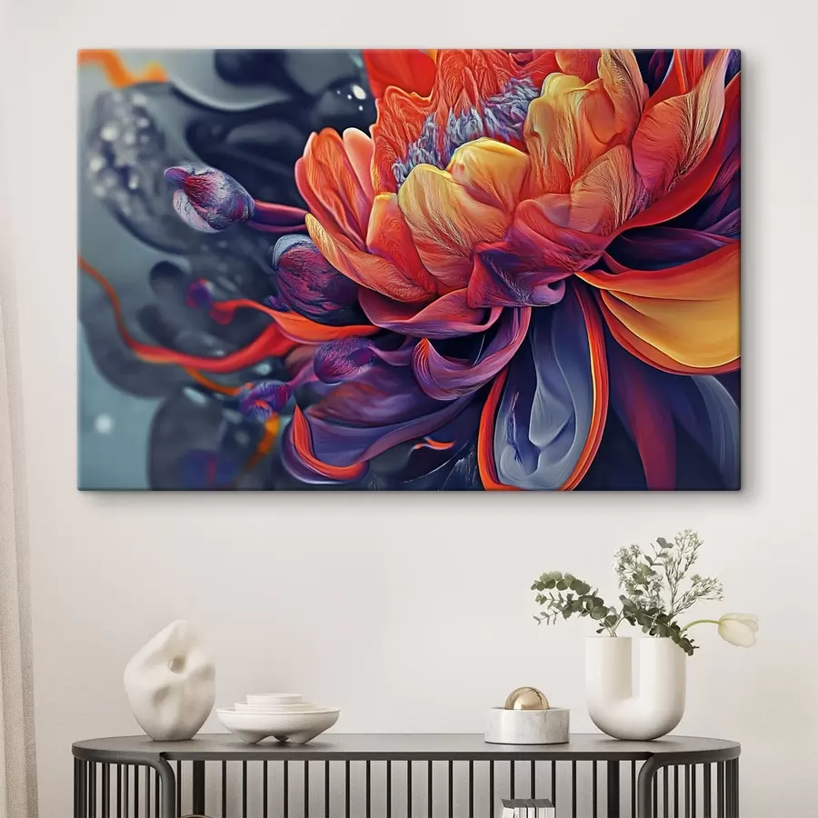  Peintures Grande fleur lumineuse s44214