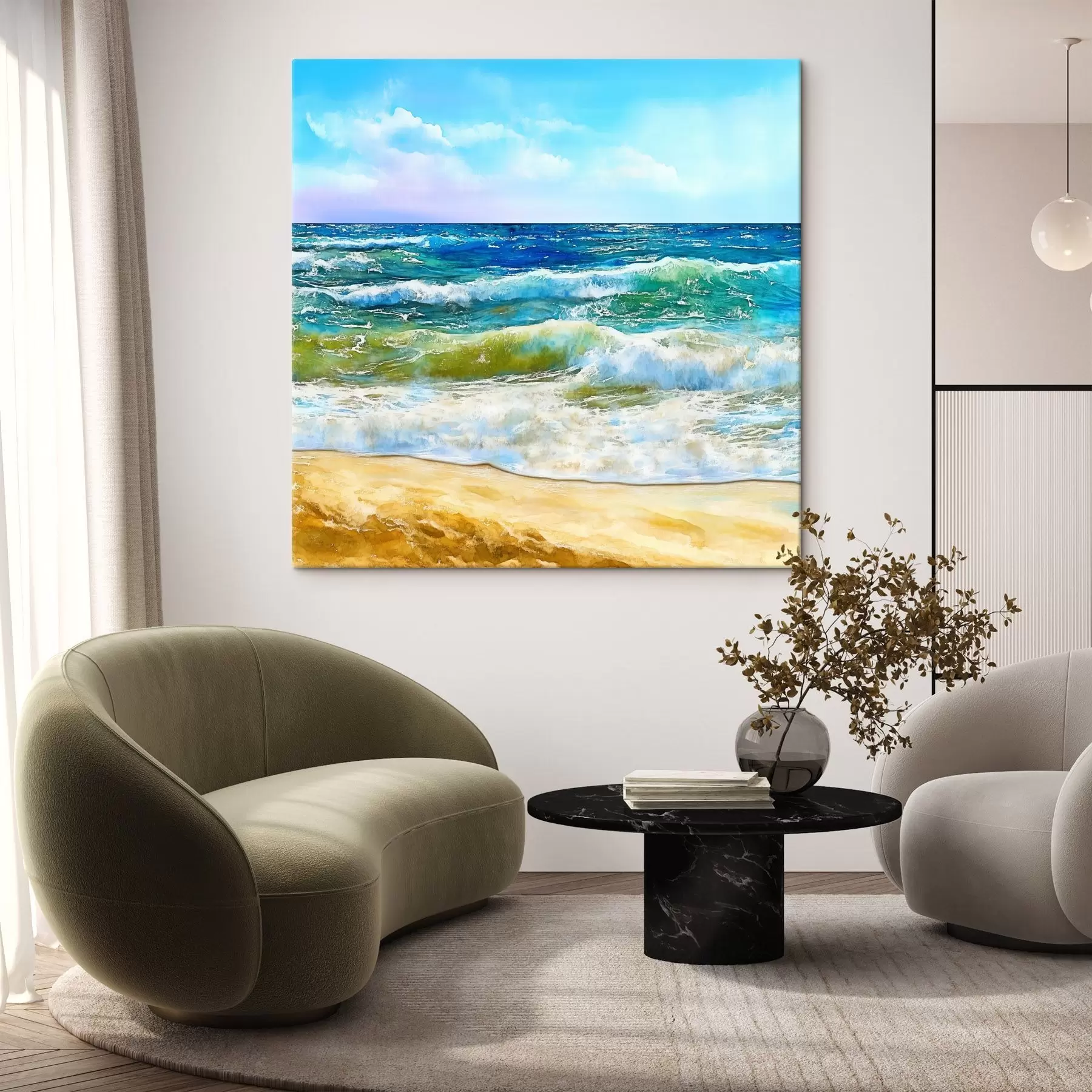  Schilderijen Uitzicht op zee s44223