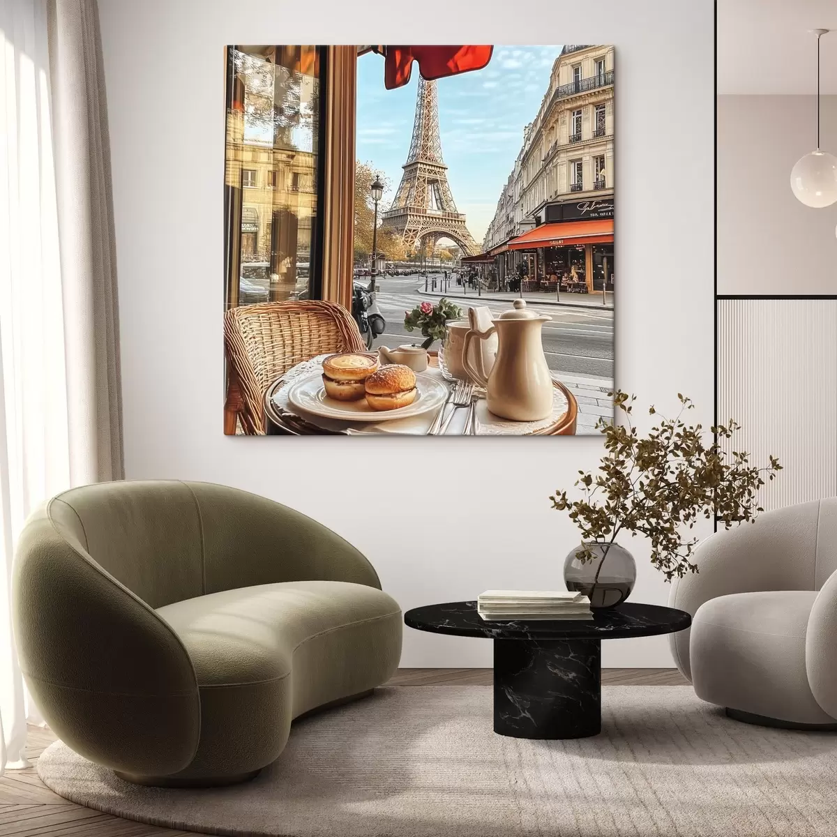  Peintures Petit-déjeuner à Paris s44224