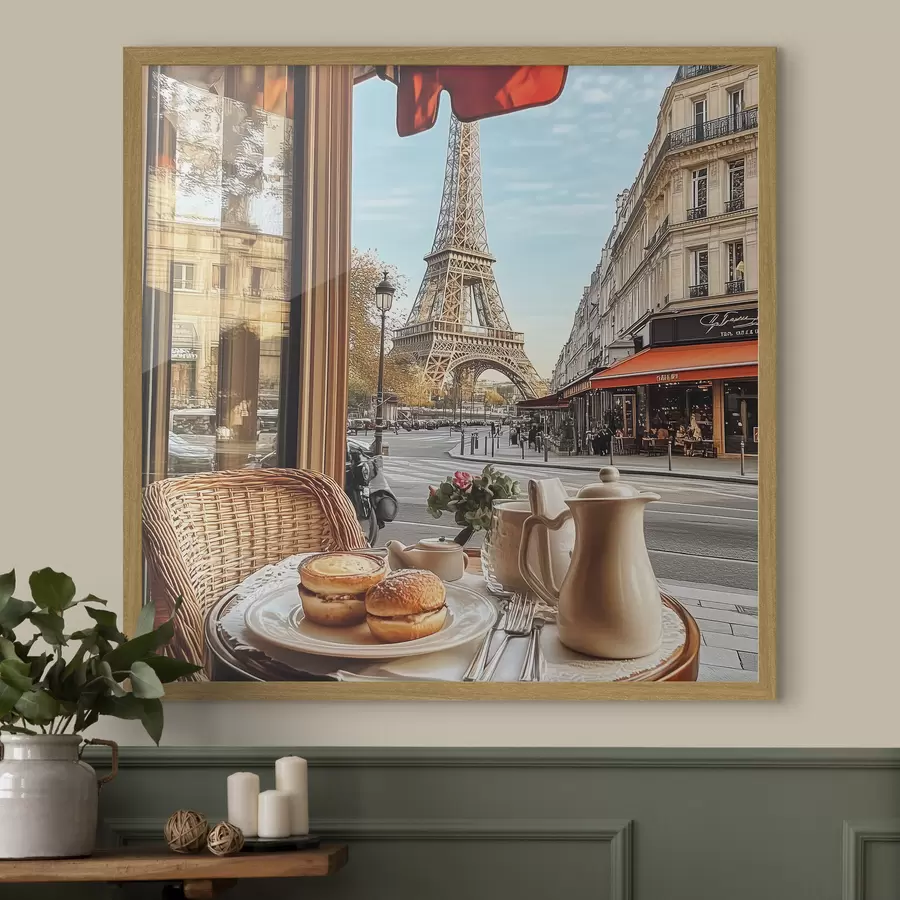 Papier peint photo Petit-déjeuner à Paris f44224
