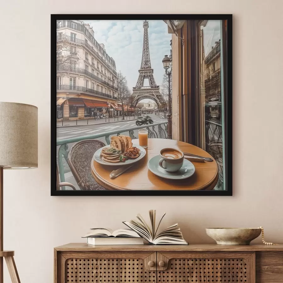 Fotobehang Uitzicht op de Eiffeltoren f44225