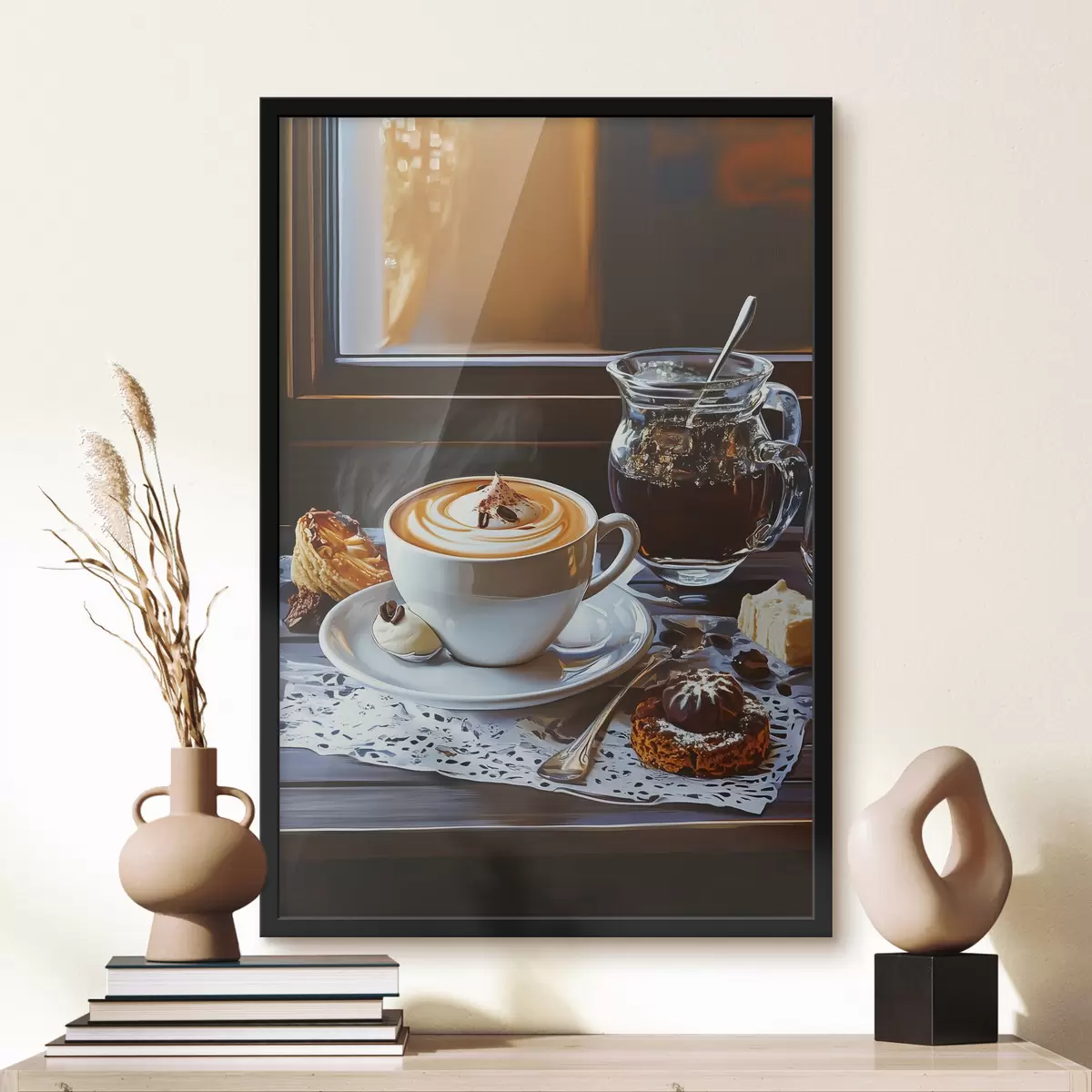 Poster Koffie op tafel f44229