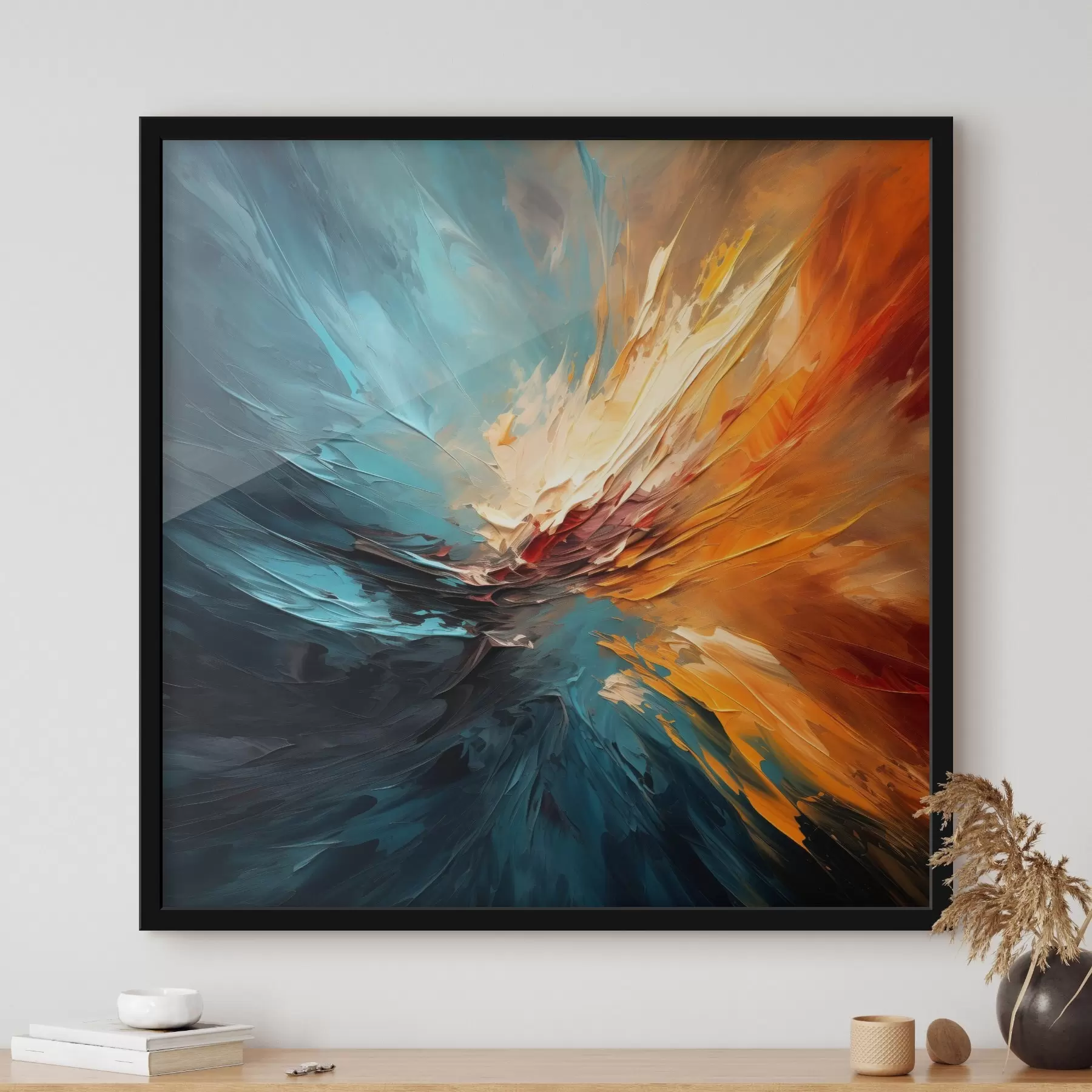 Fotobehang Abstracte werveling van kleuren f44042