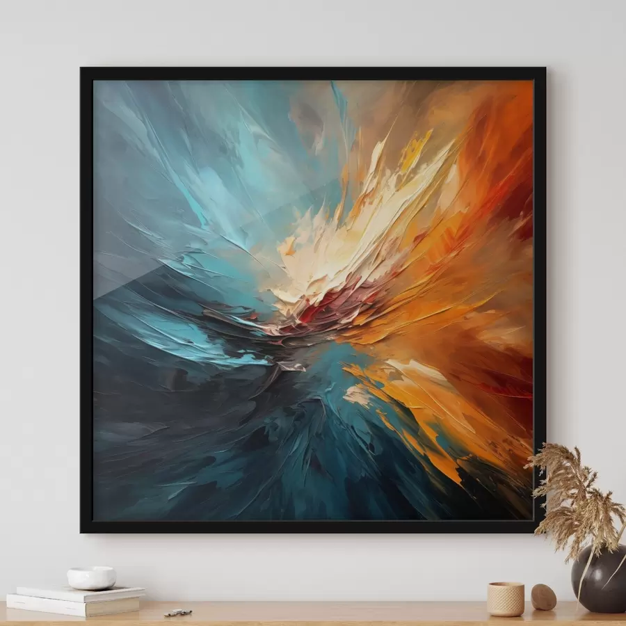 Fotobehang Abstracte werveling van kleuren f44042