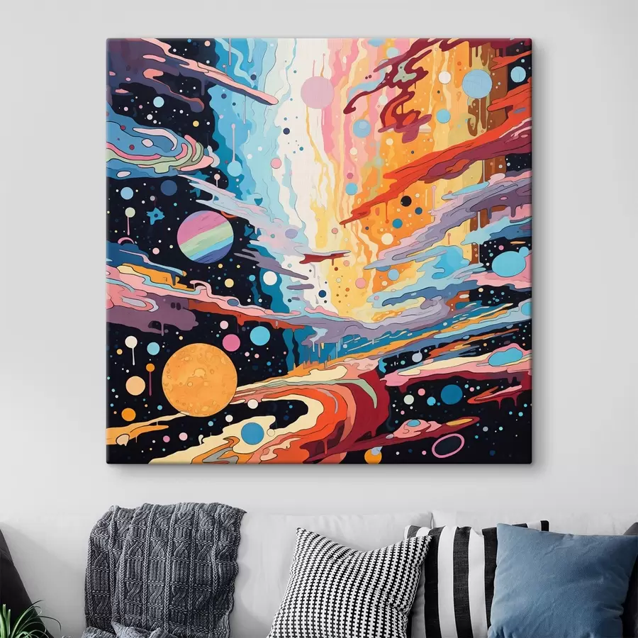  Peintures Univers en mouvement dans le style de la peinture abstraite s44238