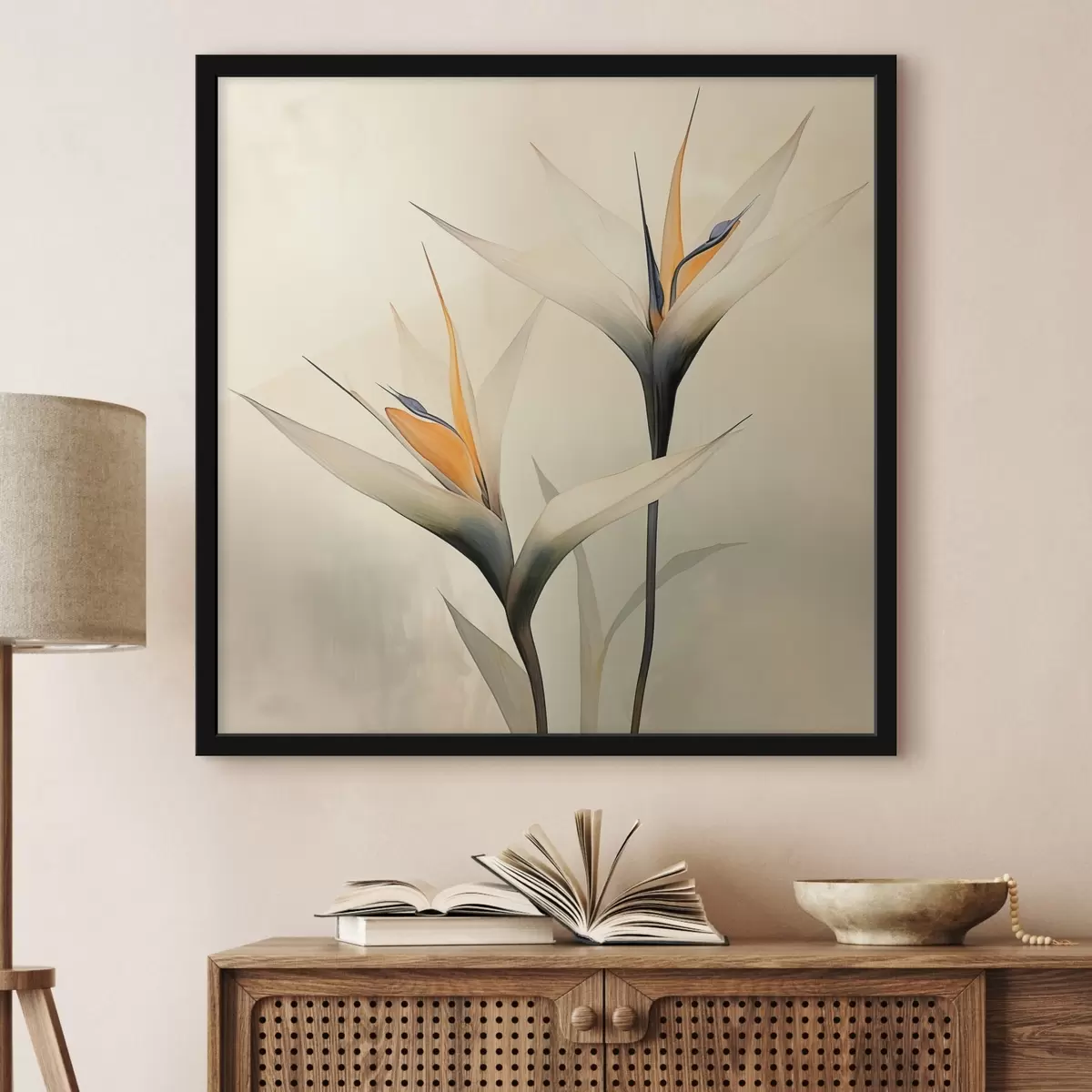 Poster Ongebruikelijke en elegante bloemen f44243