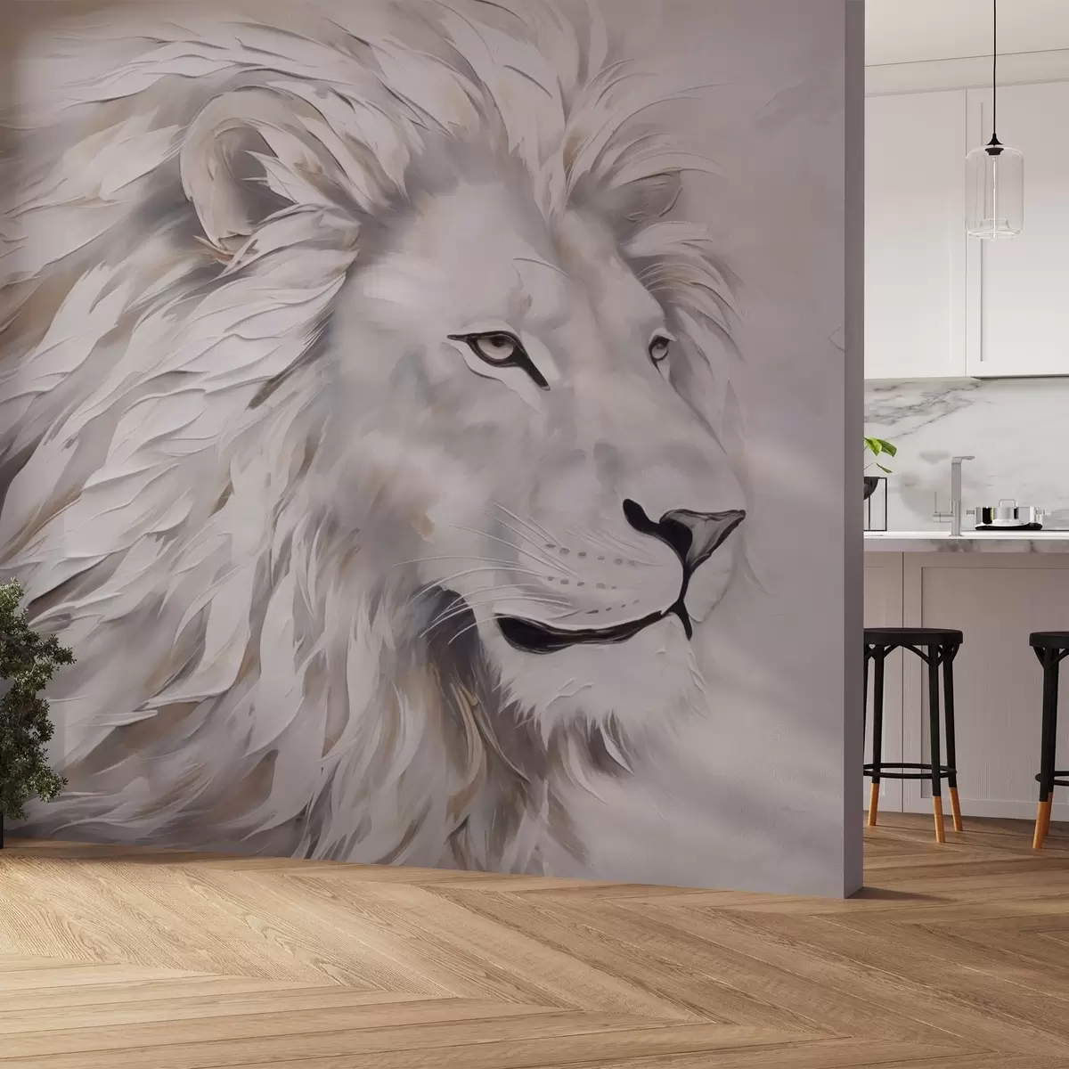 Fotobehang Leeuw w03905