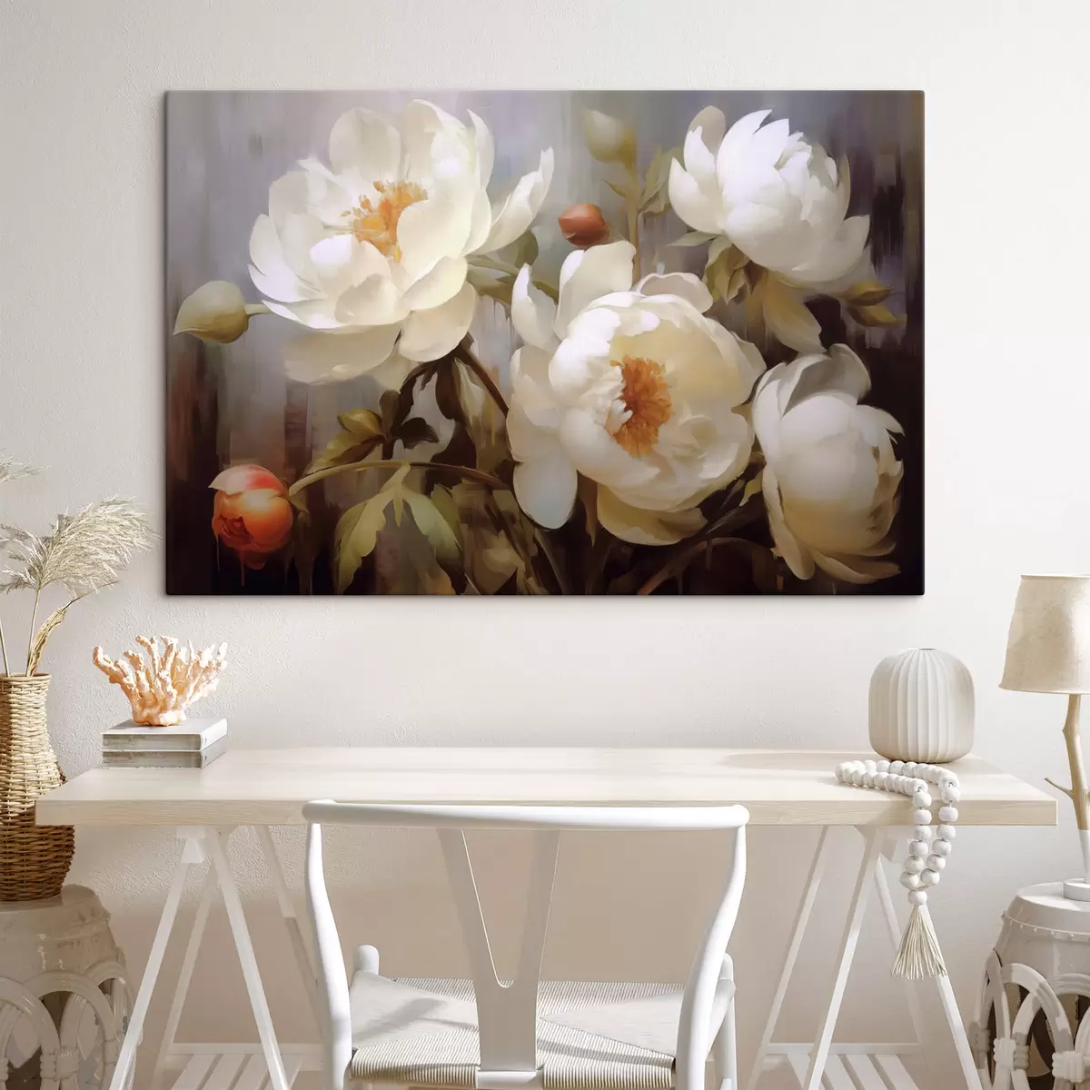  Peintures Un bouquet de pivoines s44298