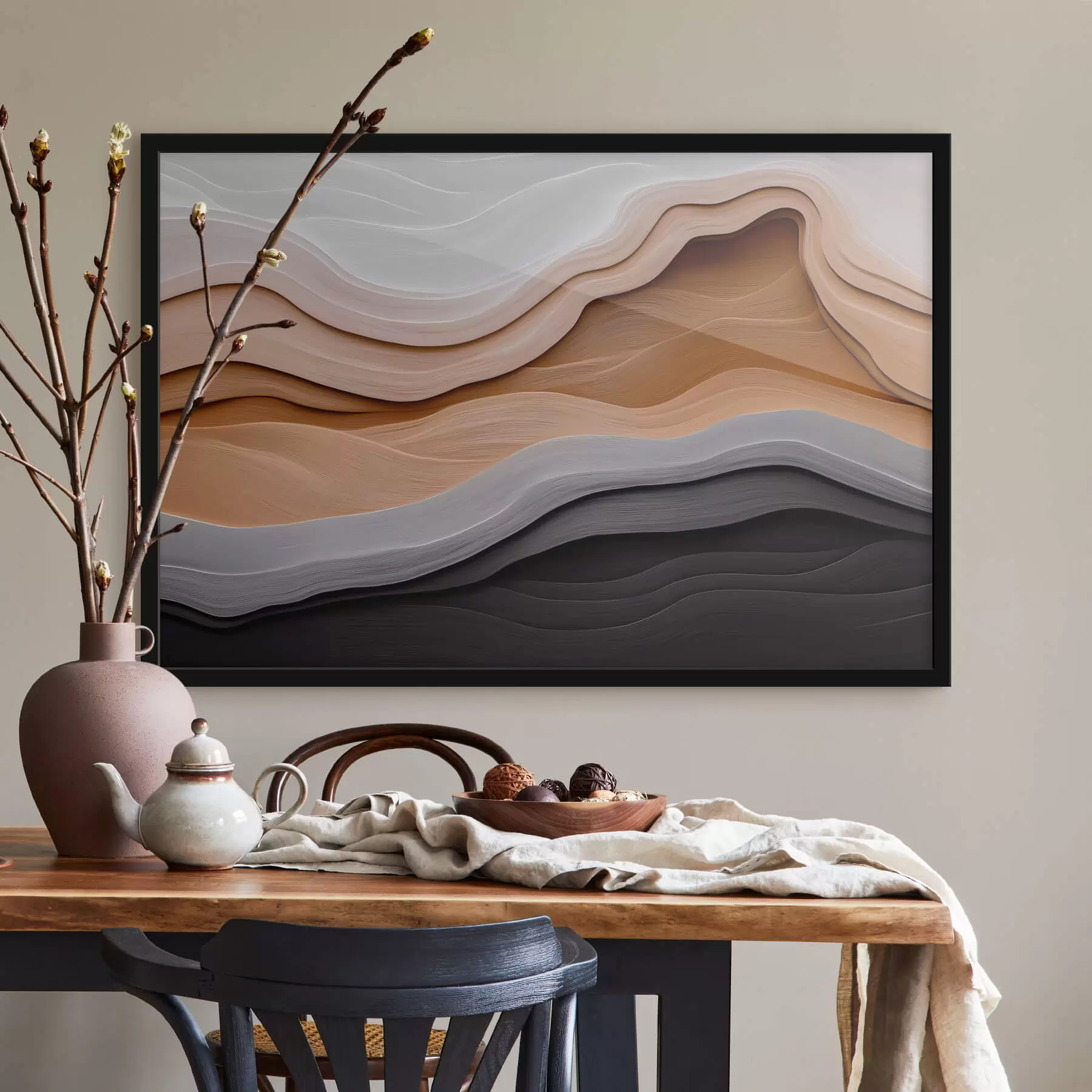 Fotobehang Abstracte golven f44258