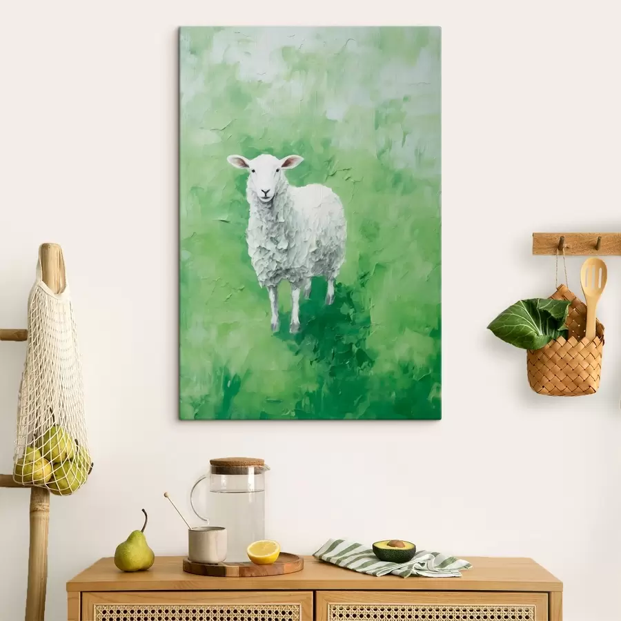  Peintures Moutons dans le champ s44284