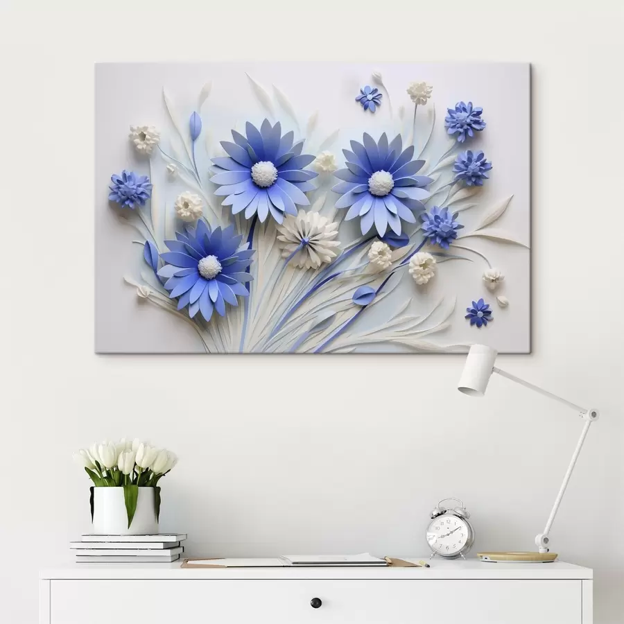 Peintures Fleurs bleues s44294
