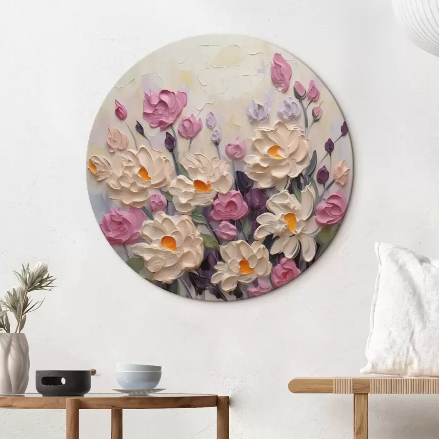  Schilderijen Heldere bloemen imitatieschilderij r44291