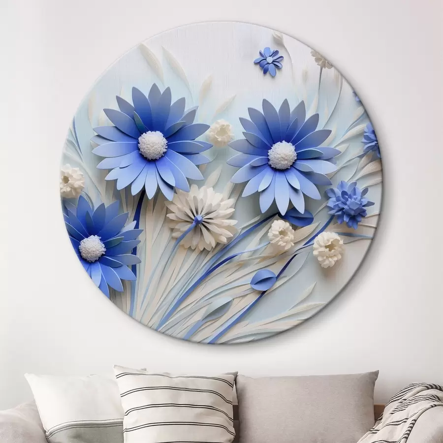  Schilderijen Blauwe bloemen r44294