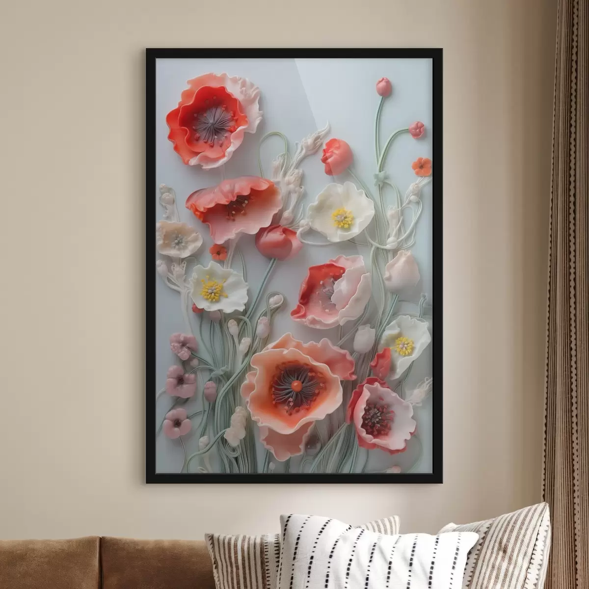 Affiche Coquelicots des champs f44295