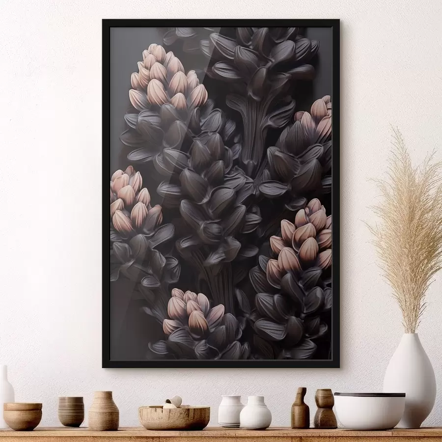 Papier peint photo Fleurs foncées f44296