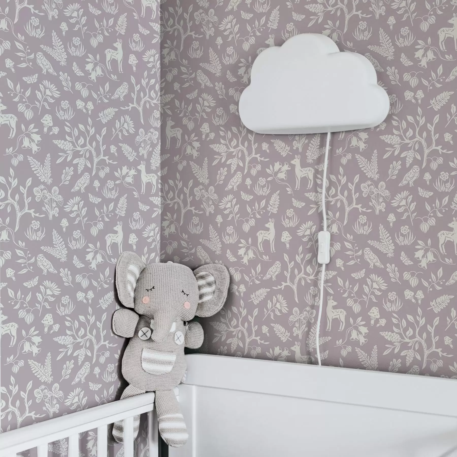 Papier peint photo Mini animaux scandinaves avec plantes a00149v1