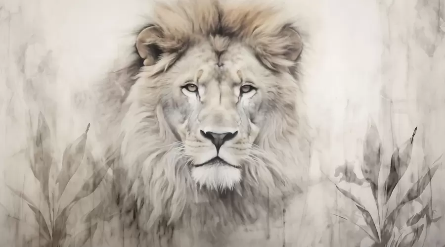 Fotobehang Leeuw w03888