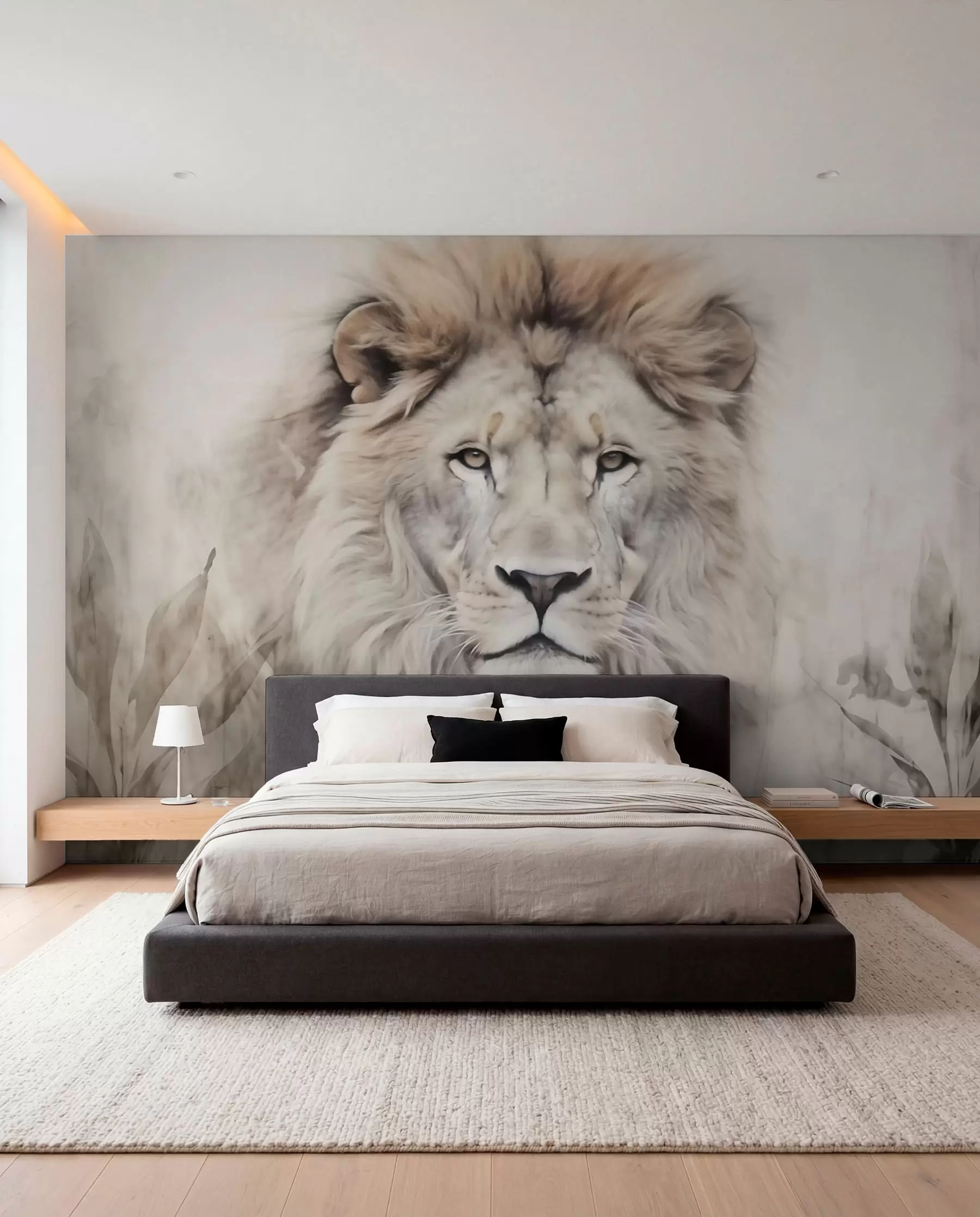 Papier peint photo Le regard doux du lion w03888