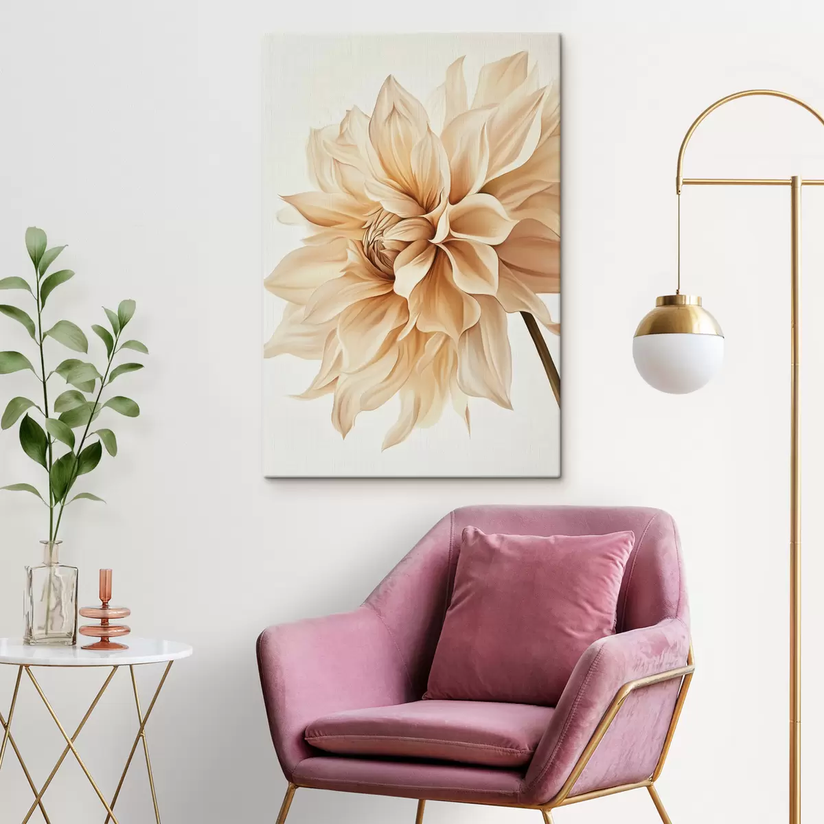  Peintures Grande fleur luxuriante s44317