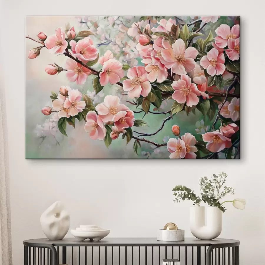  Peintures Branches d'arbres roses en fleurs s44327