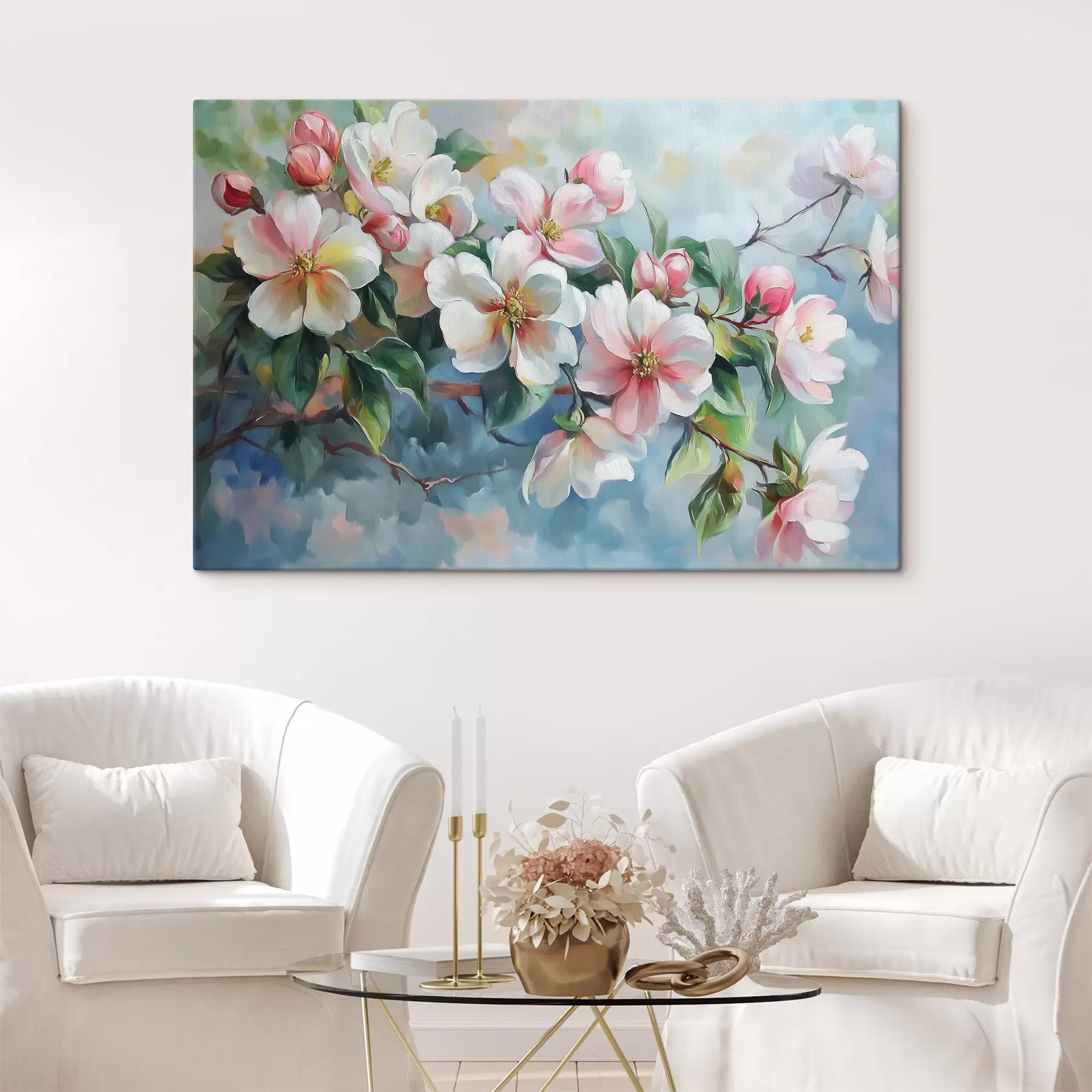  Schilderijen Tak met bloemen s44328