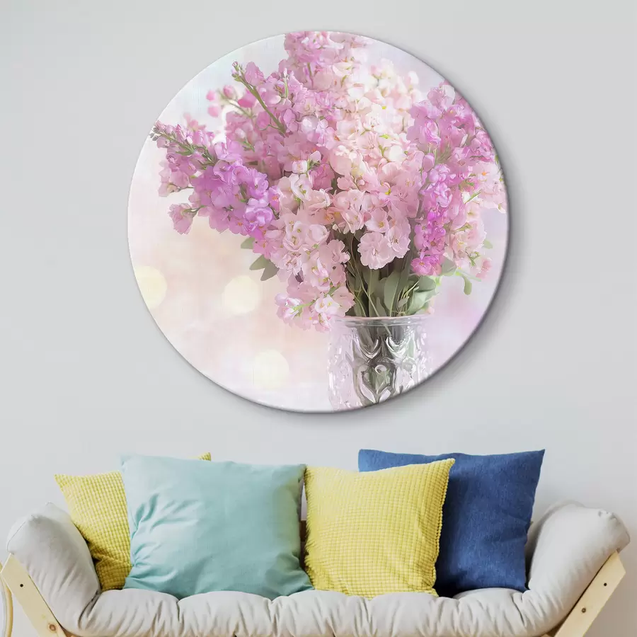  Peintures Bouquet rose dans un vase r44315