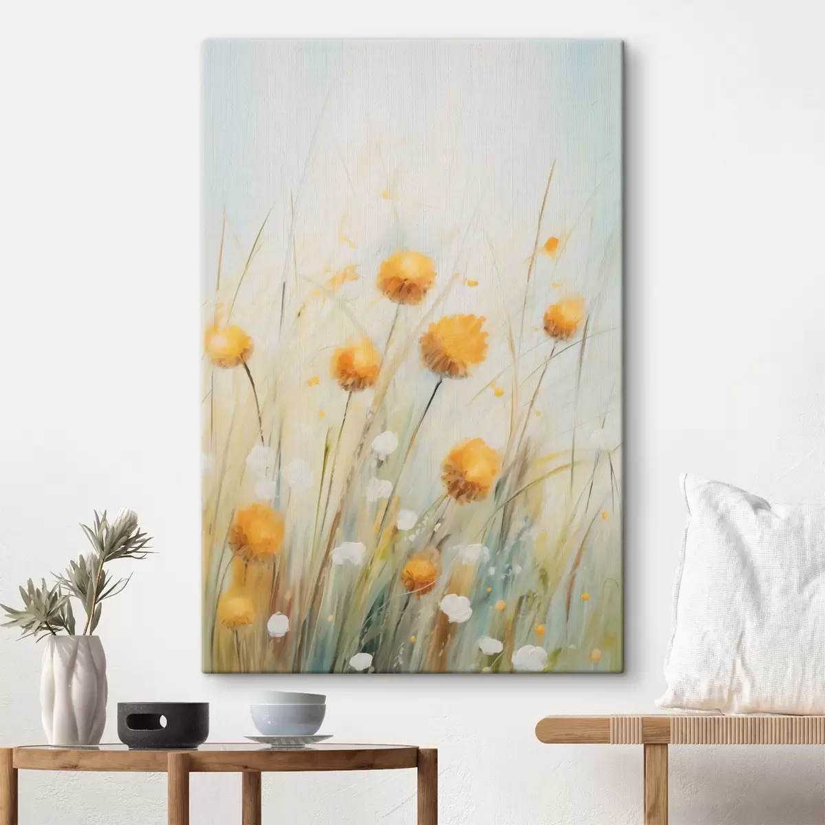  Peintures Fleurs sauvages dans l'herbe s44376