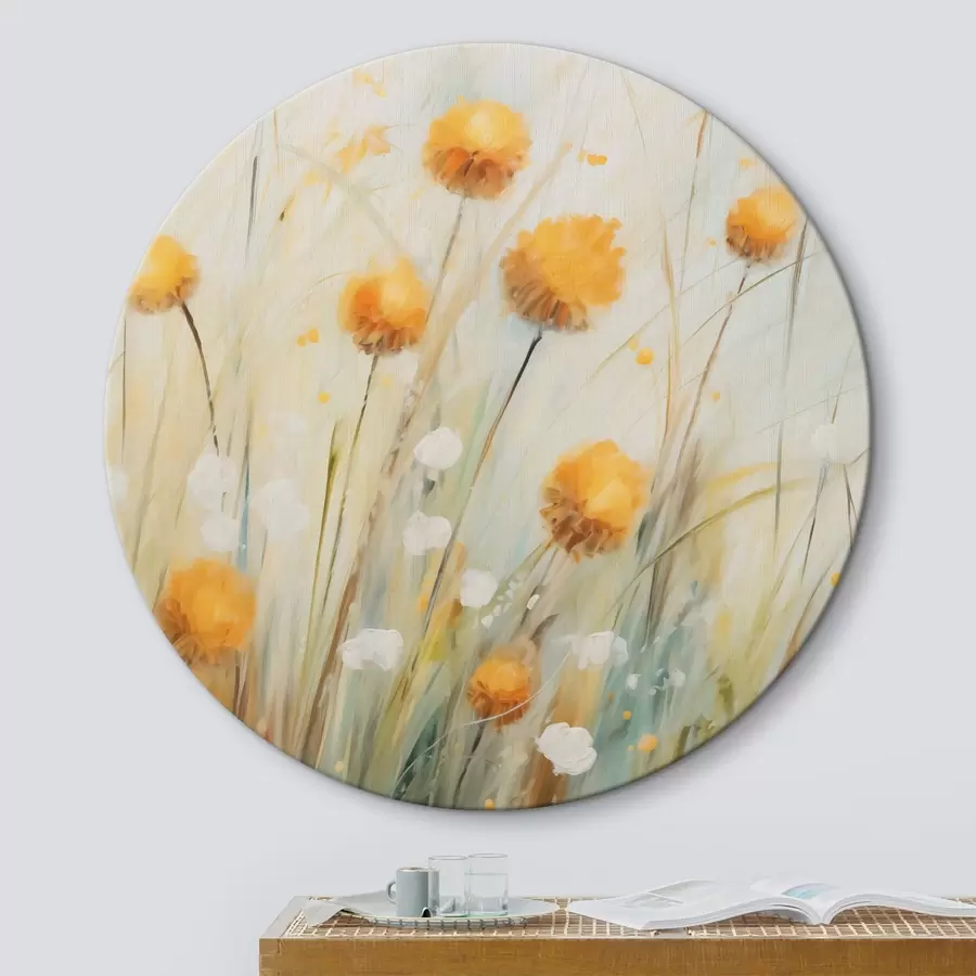  Peintures Fleurs sauvages dans l'herbe r44376