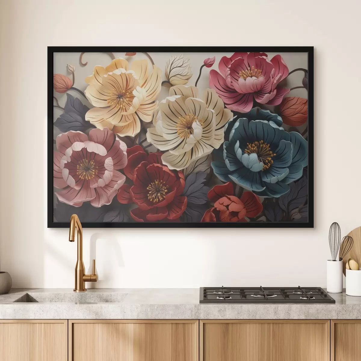 Poster Heldere bloemen f44375