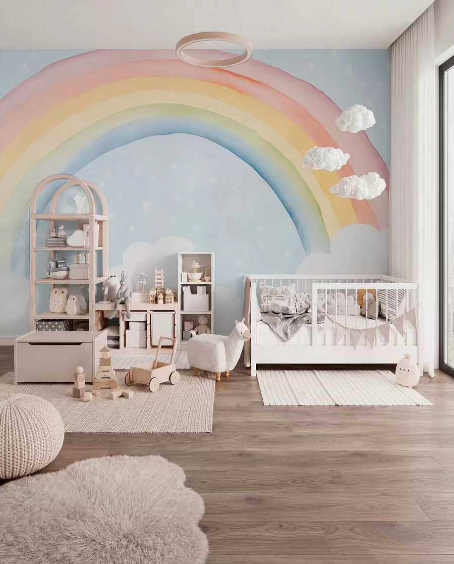 Fotobehang Dromen onder de regenboog w03924